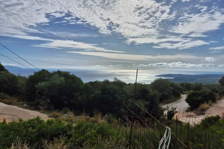 parcel with sea views in Vlachata - property id 3349