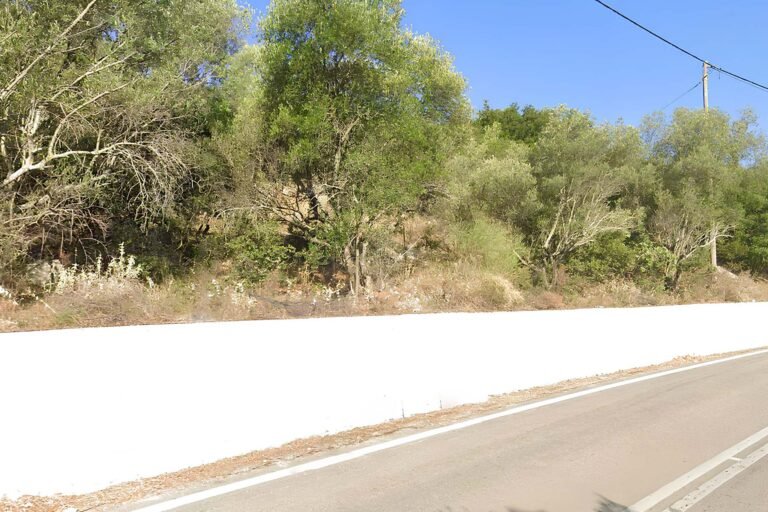 plot on a main road in Loukata - property id 3372