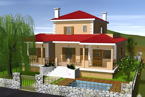 Proposal for the construction of a villa in Kefalonia - property id 2078