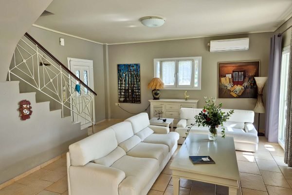 view of the living room of the villa in Katelios - property id 3342