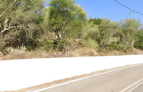 plot on a main road in Loukata - property id 3372